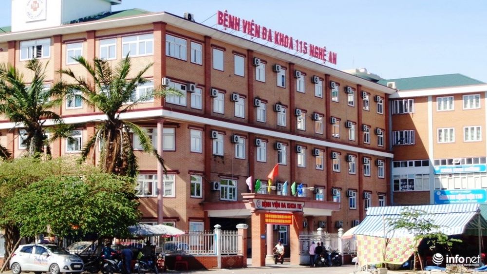 Bệnh viện Đa khoa 115 Nghệ An, nơi xảy ra sự việc.