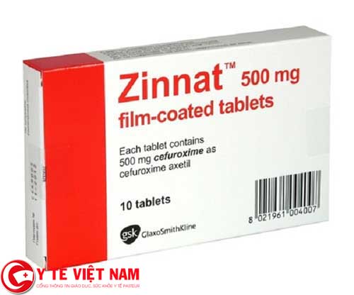 Liều lượng khi sử dụng thuốc Zinnat tablets 500mg