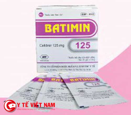 Quyết định thu hồi thuốc thuốc bột pha hỗn dịch uống Batimin 125 